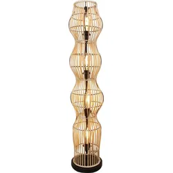 ECO-LIGHT Stehleuchte Bamboo dunkel 4xE27 Bambus natur