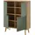 INOSIGN Highboard »MAVAS«, in moderner Trendfarbe, Griffe aus Metall (Schwarz), Höhe 134