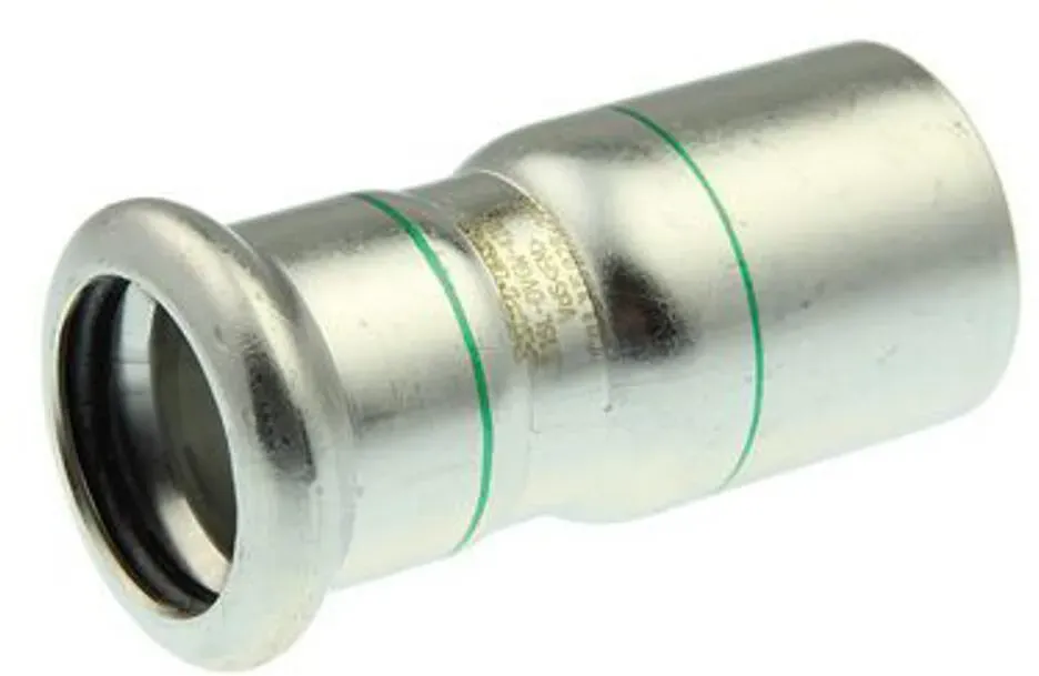 Logafix Edelstahl V4A Reduziernippel d88,9x76,1 A/I M-Kontur