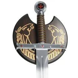 Templer Schwert mit Wandhalterung