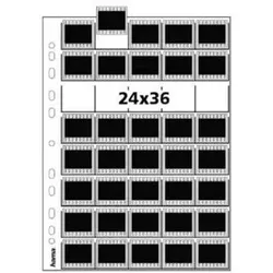 Hama Negativhüllen klar für 28/40 Einzel-Negative/Dias, 24 x 36 mm 25 Blätter