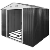 Geräteschuppen Leeds 4,8 M2 Anthrazit - Gerätehaus, Gartenhaus, Metallschuppen -