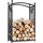 Cook King Kaminholzregal CHERRY Metall 0,90 m Schwarz