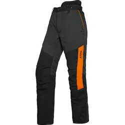 STIHL Bundhose Function Universal, atmungsaktiv, Schwarz-Orange, Nierenschutz, Größe XXL - 60