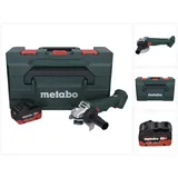 Metabo W 18 L 9-125 Akku Winkelschleifer 18 V 125 mm + 1x Akku 8,0 Ah + metaBOX - ohne Ladegerät