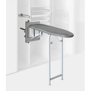 YFFTTKD Bretter Klapp-Bügelbretter für Küchenmöbel und Schränke ,Heben Verdecktes Bügelbrett ,Klapp-Bügelbrett mit Bezug, platzsparend um 90° schwenkbar Heavy Duty Ironin, Grau, Grey