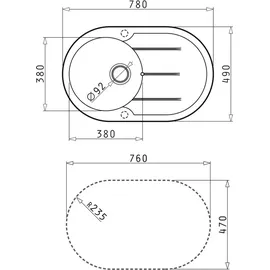 PYRAMIS Alazia Round (78x49) 1B 1D snow
