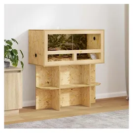 vidaXL Terrarienbasis mit Regal Braun 80 x 40 x 50 cm OSB