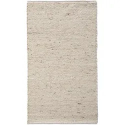 Allgäuer Teppichmanufaktur Webteppich Laax Uni 170 x 240 cm Mischgewebe Beige Creme