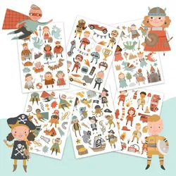 Papierdrachen Kindertattoos Heroes (100St)