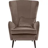 Guido Maria Kretschmer Home & Living Guido Maria Kretschmer Home&Living Sessel Sallito, Ohrensessel, TV-Sessel, für Wohnzimmer, auch in Samtcord braun