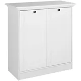 Möbel Kraft Laurito 80 x 90 x 35 cm weiß