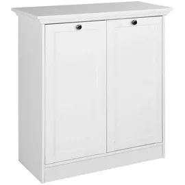 Möbel Kraft Laurito 80 x 90 x 35 cm weiß