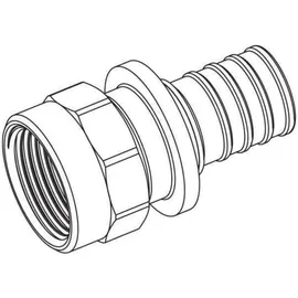 Rehau Übergang Rautitan Rxplus, 25mm x Rp 1/2", Rotguss