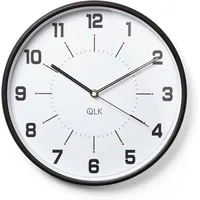 COFI QLK Moderne Wanduhr Cozy ø31cm modern Bahnhofsuhr schwarz