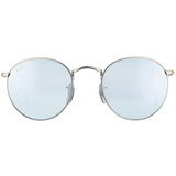 Ray Ban Round Flash RB3447 019/30 50-21 polished silver/silver