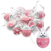 COM-FOUR® 12x Dekoaufhänger Ostern - Osterhase in Ei-Form aus