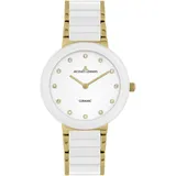Jacques Lemans Monaco Goldfarben/Keramik Weiß
