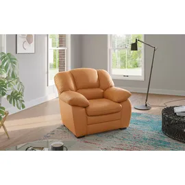 Cotta Sessel COTTA Casino 109 x 88 x 92 cm braun Leder