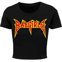 miss tee Badgirls Cropped - Schwarz - L