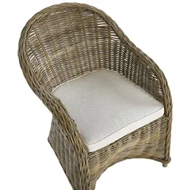 Beliani Gartenmöbel Set 7-tlg. Grau/Beige/Weiß