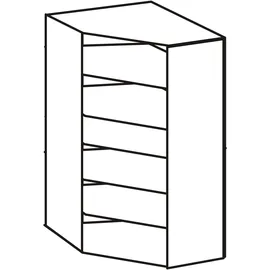 WIMEX Eckschrank Münster Ecklösung 80 x 185 x 80 cm Braun/Beige