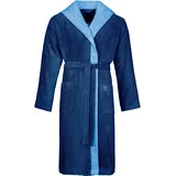 Bugatti Vossen Bademantel mit Kapuze, in marine blau & Gr.: XXL