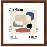 Accent by Nielsen Holz Bilderrahmen Zoom ca. 20x20cm in Farbe Walnut