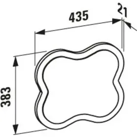 Laufen Florakids Spiegel, H4616010034691