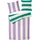 Primera Renforce-Bettwäsche Color Block Lila 155 x 220 cm + 2 x 80 x 80 cm