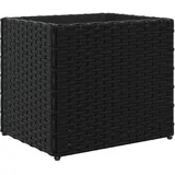 vidaXL Pflanzkübel Schwarz 36x30x32 cm Poly Rattan