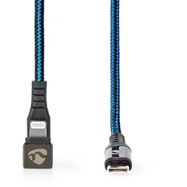 Nedis USB-C auf Apple Lightning 1 m Blau/Schwarz