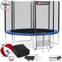 Hop-Sport Trampolin Outdoor 305 cm Gartentrampolin Komplettset inkl. Abdeckplane