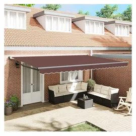 vidaXL Markise 500 x 300 cm braun