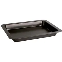 Quid Sweet Grey Backofen Tablett aus lackiertem Stahl 42x32x4cm Schwarz