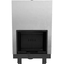 Kratki Kamineinsatz MBZ 13 kW Stahl Schwarz/Abdeckplatte Schwarz