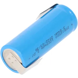 EIZfan IFR 18500 1200mAh 3,2V LiFePo4 Akku Flat Top ohne Kopf ungeschützt 49x18,15mm