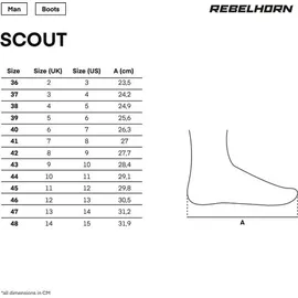 Rebelhorn Scout Motorradstiefel 45