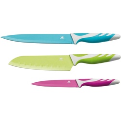 KING Messer-Set (3-tlg), mit beschichteten Klingen, 3-teilig bunt