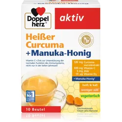Doppelherz Heißer Curcuma + Manuka - Honig Säckchen zur Unterstützung des Immunsystems 10 St.