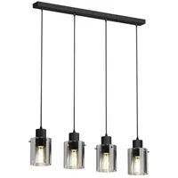 LINDBY Kourtney 4-flg. 60 W  schwarz Metall