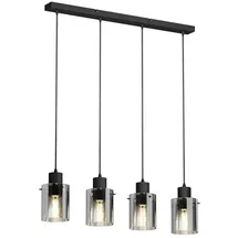 LINDBY Kourtney 4-flg. 60 W  schwarz Metall