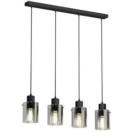 LINDBY Kourtney 4-flg. 60 W  schwarz Metall