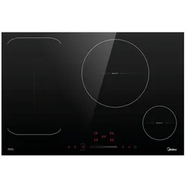 Bosch Herdset Bosch Einbau-Backofen Edelstahl Teleskopauszug + Midea Flex-Induktionskochfeld autark 77cm