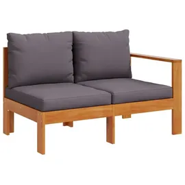 vidaXL Gartensofa 2-Sitzer Loungesofa braun