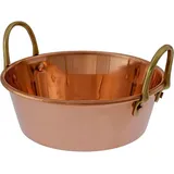 ich-zapfe Topf, Marmeladentopf - Kupfer und Messing, Diameter:30 cm
