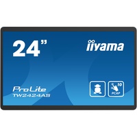 iiyama Prolite TW2424AS-B1 60,5cm 23,8" IPS LED-Monitor Full-HD 10 Punkt Multitouch kapazitiv HDMI USB2.0 USB3.2 USB-C Out RJ45 Android-OS Bluetooth Anti-Glare-Beschichtung 3H 24/7