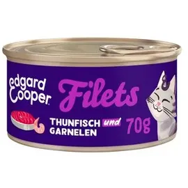 edgard & cooper® Wildfang-Thunfisch & Garnele 24 x 70 g