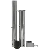 DELSCHEN Bodenhülse Metall 53 cm Silber