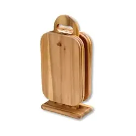 KESPER Frühstücksbrettchen Set 7-tlg. aus Akazienholz 15 x 9 x 32 cm Holz